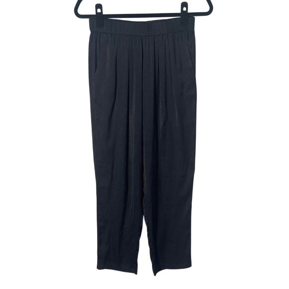 IRO Ilva Relaxed High Rise Pant in Black Size 1 FR/US Size XS/S - Picture 1 of 11